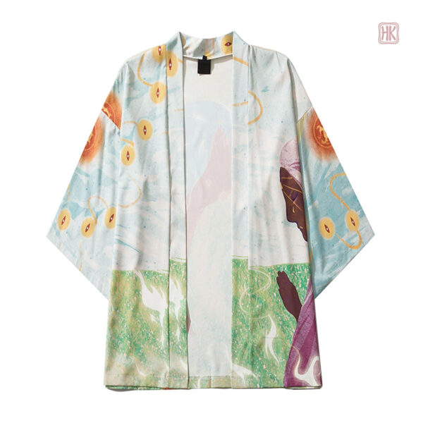 Veste kimono homme, couleur rouge, style moderne