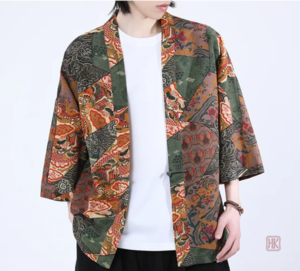 Kimono léger avec motifs ethniques