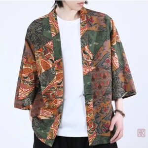 Kimono léger avec motifs ethniques