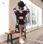 Veste d'été femme avec design de grues