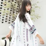 Veste Kimono blanche élégante