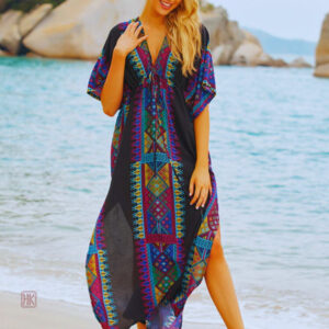 Veste kimono femme aux motifs bohèmes et fluides