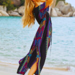 Veste kimono femme au style hippie décontracté