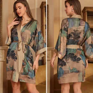 Kimono féminin léger au style élégant
