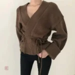 Veste kimono femme en tricot élégant et confortable
