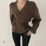 Veste kimono tricot pour un style décontracté féminin