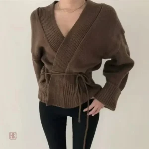 Veste kimono tricot pour un style décontracté féminin