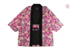 Veste kimono femme avec motifs floraux ethniques