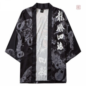 Veste légère style kimono homme