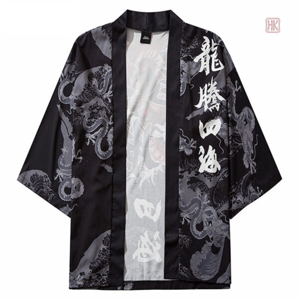 Veste légère style kimono homme