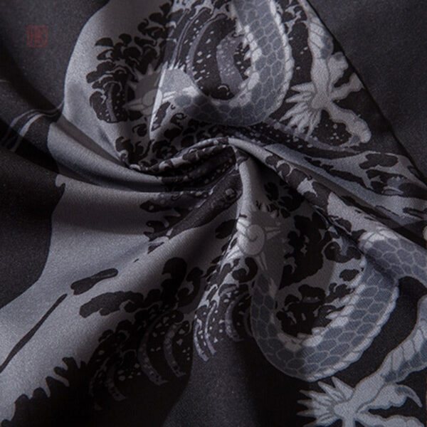 Kimono homme avec motifs asiatiques