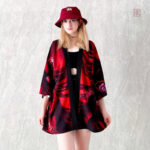 Veste kimono Oni, design inspiré de la culture japonaise