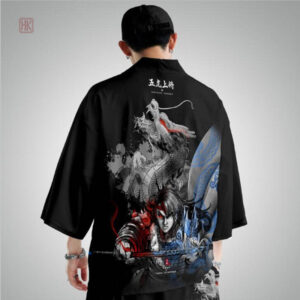 Veste Kimono Guerrier Dragon pour homme