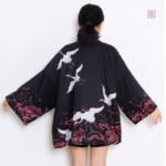Veste kimono femme, style Haori avec motifs modernes