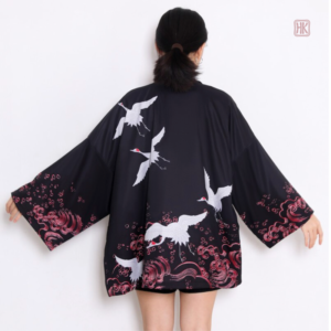 Veste kimono femme, style Haori avec motifs modernes