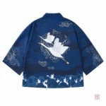 Veste légère homme avec design de grues colorées