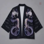 Kimono masculin orné de dragons stylisés