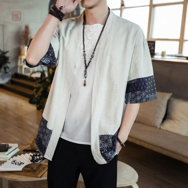 veste-kimono-homme-moderne-1 Veste Kimono Homme Moderne au design contemporain