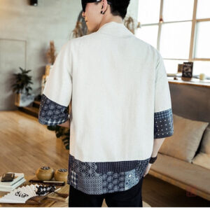 Veste kimono masculine, style moderne et élégant