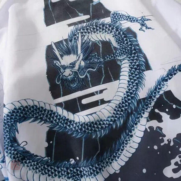 Veste légère homme dragon couleur bleue