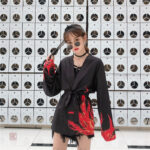 Veste légère pour femme, style kimono avec imprimé