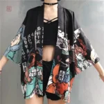 Veste Kimono Femme au style japonais imprimé