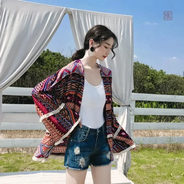 Kimono indien léger pour un look bohème chic