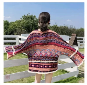 Kimono indien coloré pour un style unique et original