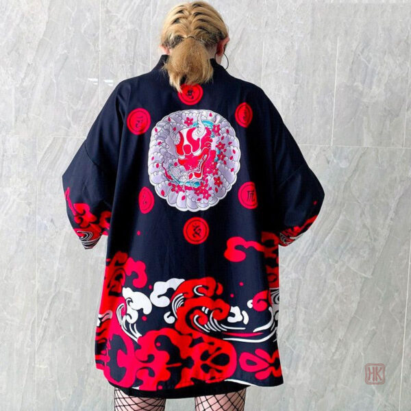 veste-kimono-japonais-arcane-1 Veste kimono femme Arcane au design japonais élégant