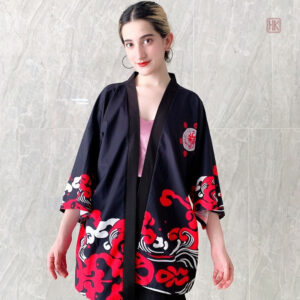 Veste kimono à motifs japonais pour un look unique