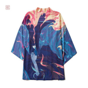 Kimono léger pour homme avec motifs artistiques uniques