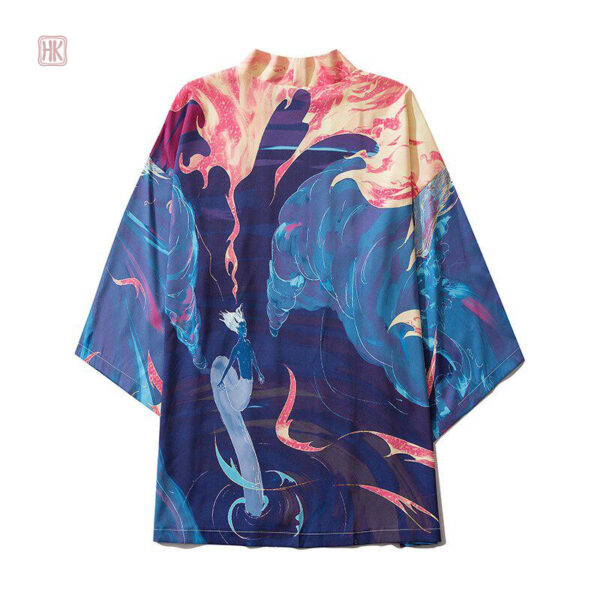 Kimono léger pour homme avec motifs artistiques uniques