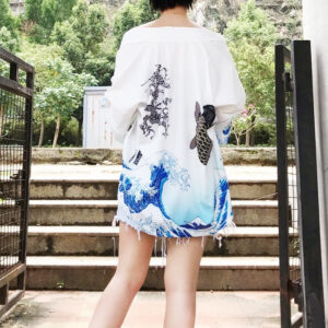 Kimono cascade féminin, parfait pour toutes occasions
