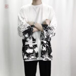 Veste kimono homme avec motif dragon en cascade