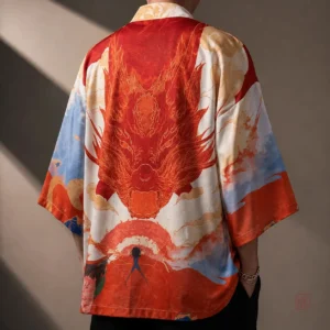Veste Kimono Japonais Dragon