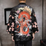 Veste Kimono élégante pour homme en rouge