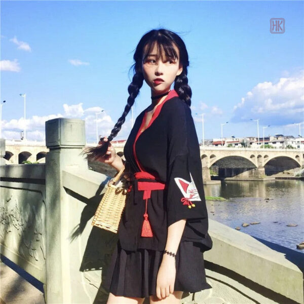 Veste ample femme, inspiration japonaise