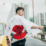 Veste Kimono Japonais Kanji pour homme