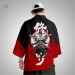 Kimono traditionnel japonais avec motif Oni