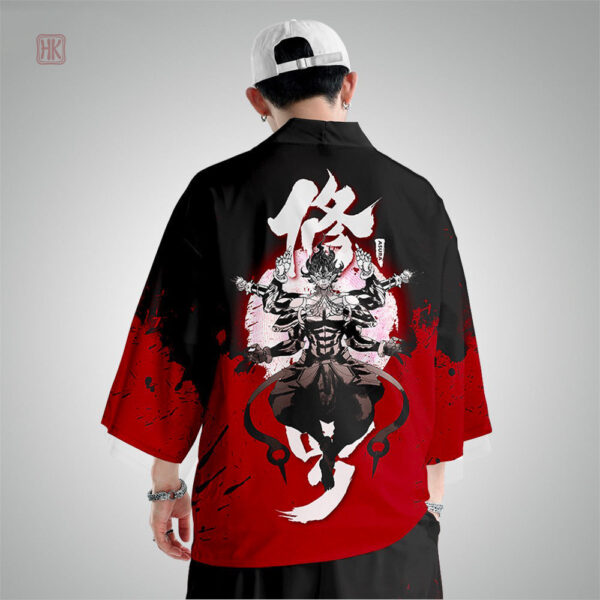 Kimono traditionnel japonais avec motif Oni