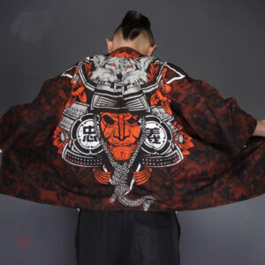 Kimono Oni loup pour homme, design unique et culturel