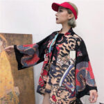 Veste légère style kimono japonais