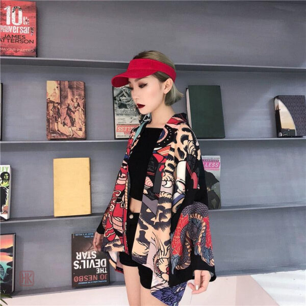 Veste femme inspirée de la culture japonaise