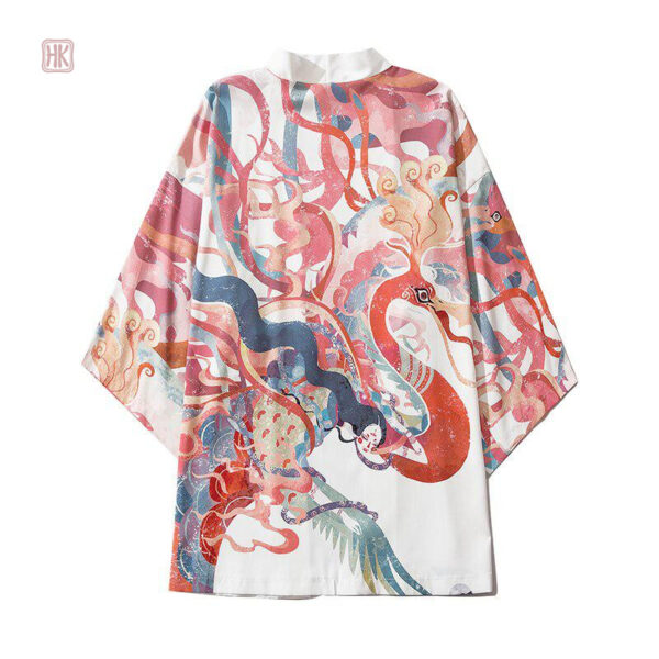 Veste kimono homme au design inspiré du Phoenix