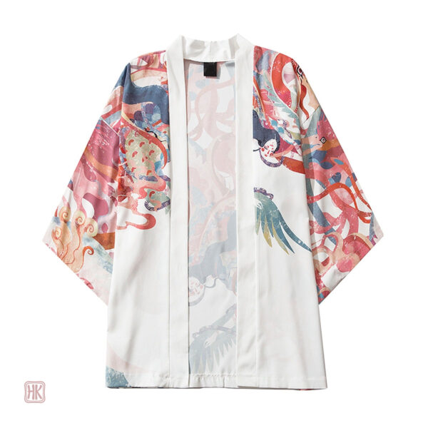 Kimono japonais homme, style élégant avec motif mythique