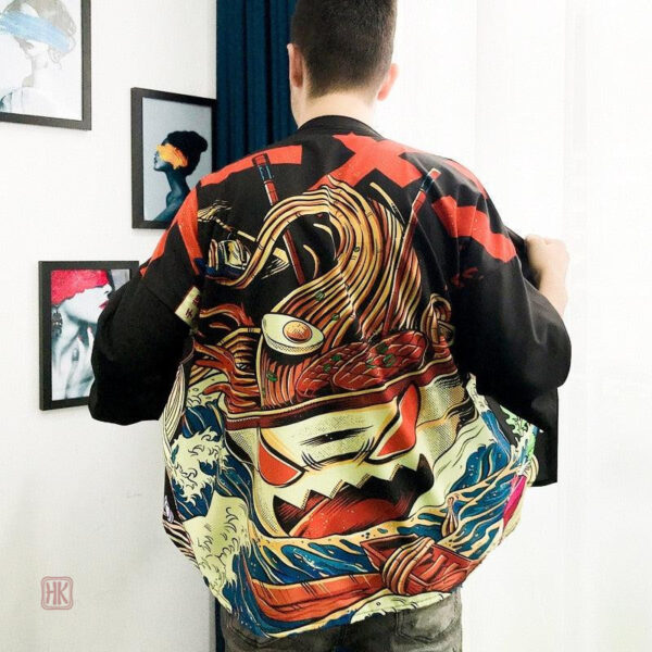 Veste kimono japonais ramen homme pour un style décontracté