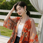 Veste Kimono Renard pour femme