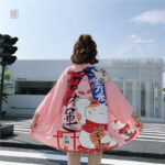 Veste kimono femme rose élégante et stylée
