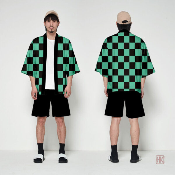 Style kimono Tanjiro, idéal pour les fans de culture japonaise