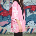 Kimono rose élégant pour un style féminin